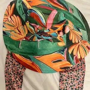 Farm Rio Tropical Sunset Bucket Hat Self Tie NWT FARM Rio | Accessories | Farm Rio Polyester Patterned  main image 3